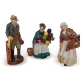 (3) Royal Doulton Porcelain Figurines