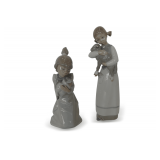 (2) Lladro Porcelain Figurines