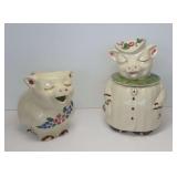 Shawnee Pottery 1950s Cookie Jar and Pitcher