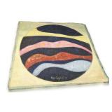 1975 Abstract Painting on Canvas by Nena Saguil, Noted Filipina Artist