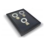 (3) 1930s Sterling Silver and Mother of Pearl Teething Rings