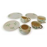 Belleek Ireland Tableware Set with Shamrock Design