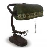C.1920 Handel Arts and Crafts Bronze Piano Lamp..has damage