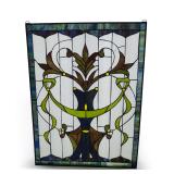Contemporary Stained and Leaded Glass Window