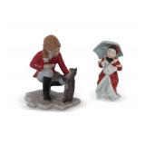 (2) Porcelain Figurines... Royal Doulton and Royal Copenhagen