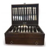 Wallace Old Atlanta Sterling Silver Flatware Set,...72-Piece Set...total weight excluding knives 55.18 troy oz.