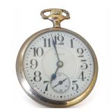 Circa 1910 Elgin 349.390 21 Jewelry Railroad Grade Pocket Watch in Yellow Gold Filled Case