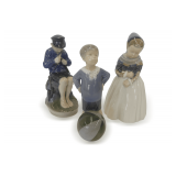 (3) Royal Copenhagen Porcelain Figurines