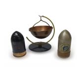 (2) Century of Progress Metal Shot Glass Sets and Bowl with Stand