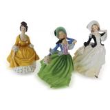(3) Royal Doulton Porcelain Figurines