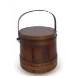 Antique Wooden Firkin Sugar Bucket