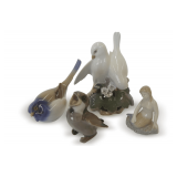 (4) Porcelain Figurines: Bing & Grondahl and Royal Copenhagen