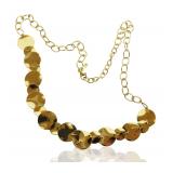 14K Gold Disc Necklace - 0.340 troy oz.