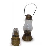 (2) Antique Oil Lamps... Skater