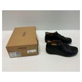 Halsa Footwear Alma Black Leather Shoes Size 7.5W with Box