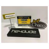 Lot of Four Outdoor Brand Retail Display Signs and Signage