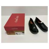 Cobb Hill Penfield Envelop Black Leather Slip-On Shoes Women Size 7N With Box