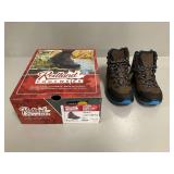 Redland Footwear Fundy Waterproof Hiking Boots Brown Blue Women US 7.5 EU 38 with Box