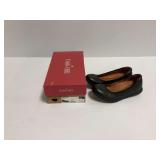 Cobb Hill Lidia Ballet Black Leather Flats Size 7M with Original Box