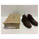 Clarks UnShire Hi WP Dark Brown Leather Boots Size US 10M with Box