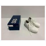 SAS Freetime White Leather Walking Shoes Size 8M with Original Box