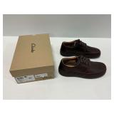 Clarks Nature 5 Lo Dark Brown Leather Shoes Men US Size 9M with Original Box