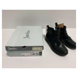 Jambu Angie Wide Black Leather Women