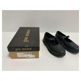 P.W. Minor Park Avenue Black Leather Mary Jane Shoes Size 11 3W with Original Box