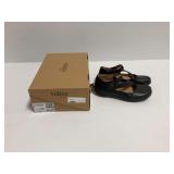 Halsa Ava Black Leather Mary Jane Shoes Size US 7M EU 37M with Original Box