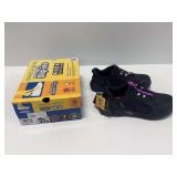 Skechers Work Hands-Free Slip-Ins Carbon Nano-Toe Shoes Size 8.5M BKPR