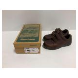 Dunham Winslow Brown Leather Velcro Oxford Shoes Men