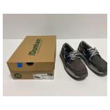 Dunham Captain CJ1476 Grey Navy Boat Shoes Men Size 10 D with Original Box