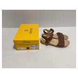 Strive Bay Tan Leather Sandals Size US 11 with Box