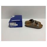 Birkenstock Arizona Birkibuc Sandals Stone Regular Fit Size 46 with Box