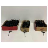 Uline Slatwall Accessories Black Peg Hooks Lot of 3 Boxes