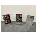Set of Three Retail Floor Mirrors with Metal Stands