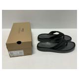 Clarks Wesley Post Black Flip Flops Sandals Size US 13 M with Original Box