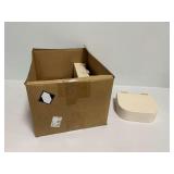 Commercial Display Racks or Shelf Components, Off-White Finish with Mounting Brackets