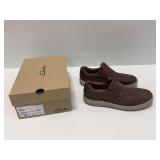 Clarks Mapstone Step Beeswax Leather Slip-On Shoes Men