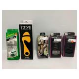 Assorted Orthotic Insoles and Heel Supports Lot of Five Pairs