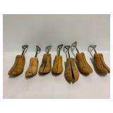 Lot of Wooden Shoe Stretchers with Metal Hardware and Adjustable Screws