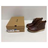 Clarks Gravelle Top Brown Leather Boots Size 10M with Box