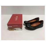 Cobb Hill Lidia Ballet Flats Black Leather Women
