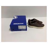 Birkenstock Bend Low Leather Sneakers Roast Brown Size 37 Narrow with Box