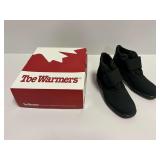 Toe Warmers Active Black Velcro Boots Size 8N with Original Box