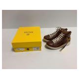 Strive Kensington II Dark Tan Leather High Top Boots Size US 6.5M with Box