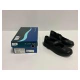 Drew Endeavor Dusty Black Leather Mary Jane Shoes Size 10W with Box
