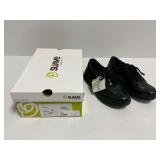 Suave Gwen Black Lace-Up Comfort Shoes Size 38M with Original Box