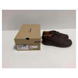 Clarks Nature 5 Lo Dark Brown Leather Shoes Size 9.5W in Original Box