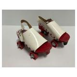 Vintage Famolare Wooden Roller Skates Size 6 Made in Italy